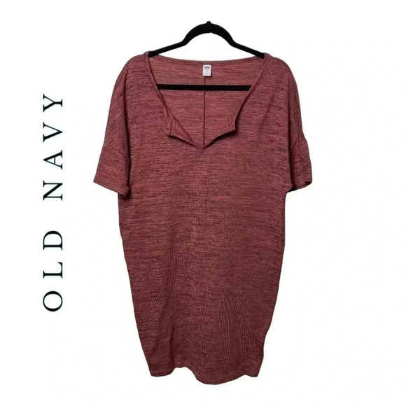 Old Navy Dresses & Skirts - Old NAVY SHORT SLEEVE SHIRT DRESS LIGHTWEIGHT‎ SIZE MEDIUM BURNT MAROON IN COLOR